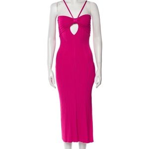 Cult Gaia pink midi dress like new